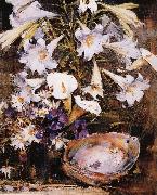 Nikolay Fechin Lily and Shell oil painting artist